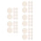 75Pièces Poudre Beige Velours Rond Pour Visage 4