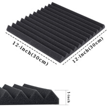 50 Stks Akoestisch Geluiddicht Schuim Geluidsabsorberende Panelen Geluidsisolatiepanelen Wig voor Studio Muren Plafond, 1X12X12Inch