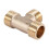 Brass T Shape Water Fuel Pipe Equal Male Tee Adapter Connector 1/2" Thread 6