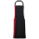 Premier (One Size, Black/Red) Premier Contrast Bibbed Full Apron 1