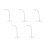 5Pièces Base Figurine Plastique Transparent Réglable Pour Présentation 10