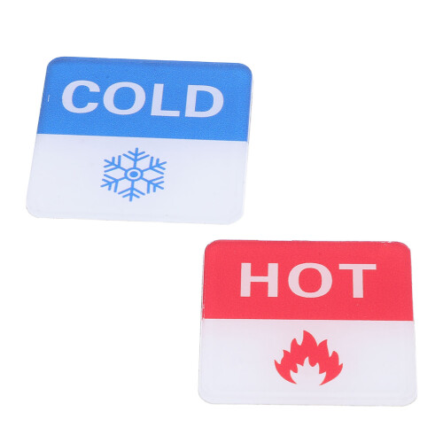 40Paires Étiquettes Hot Robinet