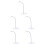 5Pièces Base Figurine Plastique Transparent Réglable Pour Présentation 5