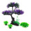 8Pièces Décor Aquarium Plantes Résine Violet Imperméables 2