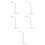 5Pièces Base Figurine Plastique Transparent Réglable Pour Présentation 8