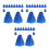 36Pièces Pompons Pet Accessoires Portables Cheer École 5