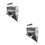 2Pièces Outils Murale Acier Inoxydable Pour 4