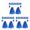 36Pièces Pompons Pet Accessoires Portables Cheer École 7