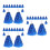 36Pièces Pompons Pet Accessoires Portables Cheer École 4