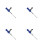 4Ensembles Ensemble Hydraulique Alliage Bleu Ajustable 6