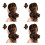 4Pièces Extensions À Clip Cravate Queue De Bouclée 2