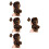 4Pièces Extensions À Clip Cravate Queue De Bouclée 4