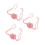 3Pièces Masque Nez Tricot Rose Chauffant Antivento Usage 8