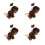 4Pièces Extensions À Clip Cravate Queue De Bouclée 5