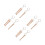 8Pièces Mini Baguettes Batterie Bois - Design Beige 7