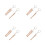 8Pièces Mini Baguettes Batterie Bois - Design Beige 6