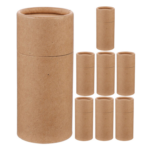24Pièces Tubes À Couvercles Kraft Pour Rangement Parfum