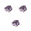 60Pièces Cabochons Violet Cristal Pour , Horloges DIY 10