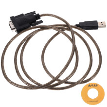 2Pièces Convertisseur USB Com Câble Série Noir Pour Ordinateur