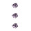 60Pièces Cabochons Violet Cristal Pour , Horloges DIY 4