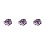 60Pièces Cabochons Violet Cristal Pour , Horloges DIY 9