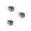 60Pièces Cabochons Violet Cristal Pour , Horloges DIY 7