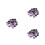 60Pièces Cabochons Violet Cristal Pour , Horloges DIY 6