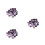 60Pièces Cabochons Violet Cristal Pour , Horloges DIY 5