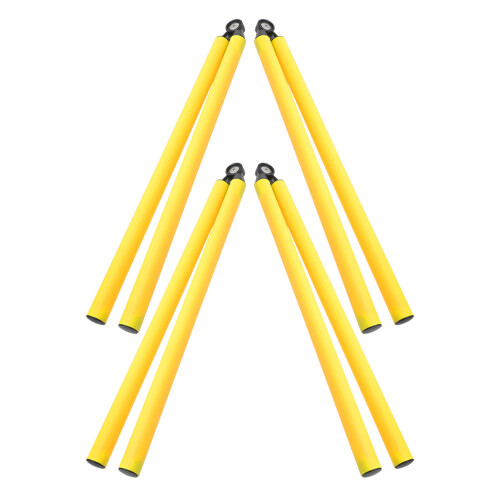 4Pièces Poteaux Réutilisables ABS Métal Couleur