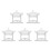 5Pièces Plastique De Pour Décor Miniature DIY 4