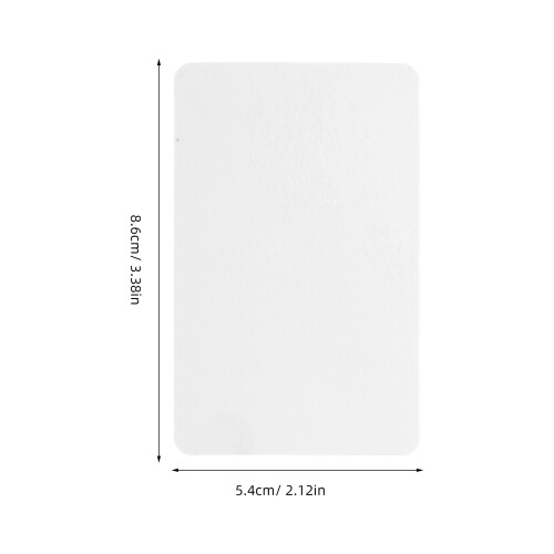 50Pièces De En PVC, Cartes Sèches Blanches 1