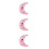 3Pièces Oreiller Rose LED Lumineux Hiver 5
