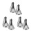 6Pièces Porte- Métalliques Argentées Usage Multiple 9