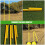 4Pièces Poteaux Réutilisables ABS Métal Couleur 3