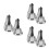6Pièces Porte- Métalliques Argentées Usage Multiple 10