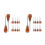 24Pièces Awl Couture En Bois Pour Marron 5