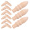 80Pièces Poignées Mini Bois Khaki Pour Remplacement Meubles Miniatures 3