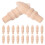 80Pièces Poignées Mini Bois Khaki Pour Remplacement Meubles Miniatures 2
