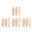 80Pièces Poignées Mini Bois Khaki Pour Remplacement Meubles Miniatures 7