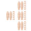 80Pièces Poignées Mini Bois Khaki Pour Remplacement Meubles Miniatures 9