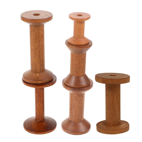 12Pièces Distributeurs À Fil En Bois Vintage Pour 1