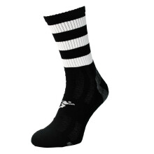 (8 UK Child-11 UK Child, Black/White) Precision Childrens/Kids Pro Hooped Gaelic Mid Socks