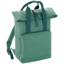 (One Size, Sage Green) Bagbase Unisex Adult Roll Top Twin Handle Backpack