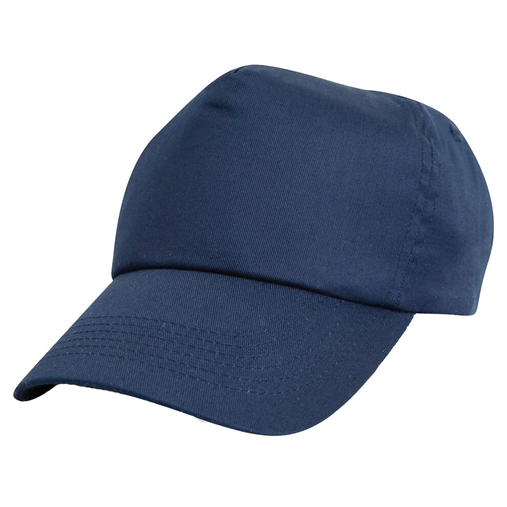 Result (One Size, Navy Blue) Unisex Childrens/Kids Plain Basebll Cap (Pack Of 2)