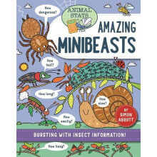 Animal Stats Minibeasts by Simon Abbott Hardcover Book