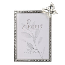 Sophia Crystal Photo Frame with Butterfly 5 x 7