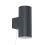Litecraft Bao Solar Wall Light, Anthracite, 2 Pack 6
