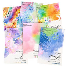 120 Aquarell-Journaling-Sticker, Transparente PET-Sticker mit Floralen und Musikalischen Motiven für Scrapbooking und Bastelarbeiten