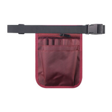 Waist Bag for Women Shoulder Pouch Case Nurse Organizer Bag Belt Extra Pocket Fanny Pack  Red