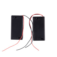 2 X AA 3V Battery Holder Case Box Slot Wired /OFF W Cover